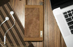 Phone Wallet Case Denim Canvas Built-In Stand Scratch-Resistant