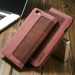 Phone Wallet Case Denim Canvas Built-In Stand Scratch-Resistant