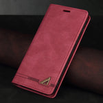 Phone Wallet Case Faux Leather Card Slots Built-In Stand