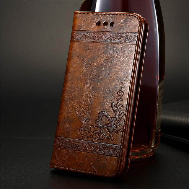 Phone Wallet Case PU Leather Card Slot Kickstand