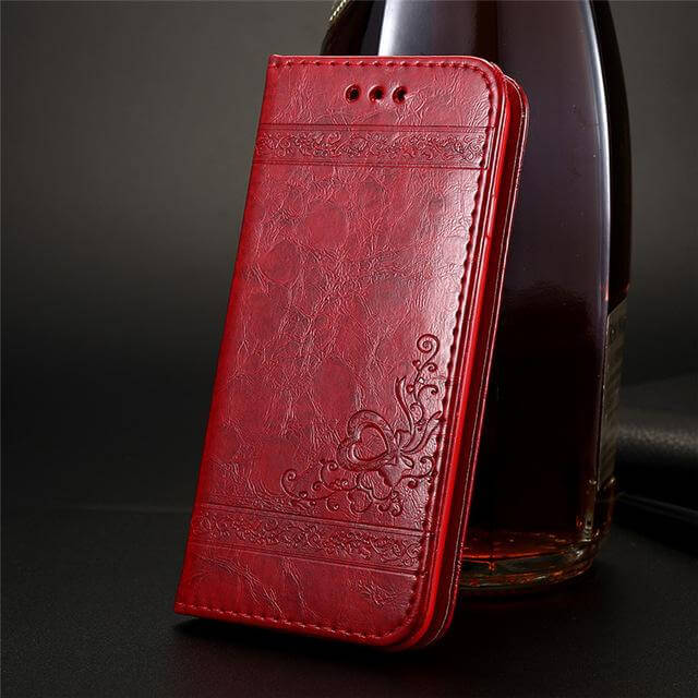 Phone Wallet Case PU Leather Card Slot Kickstand
