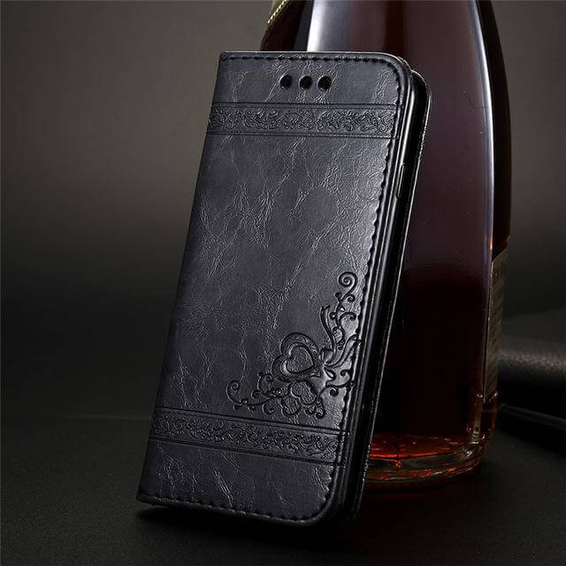 Phone Wallet Case PU Leather Card Slot Kickstand