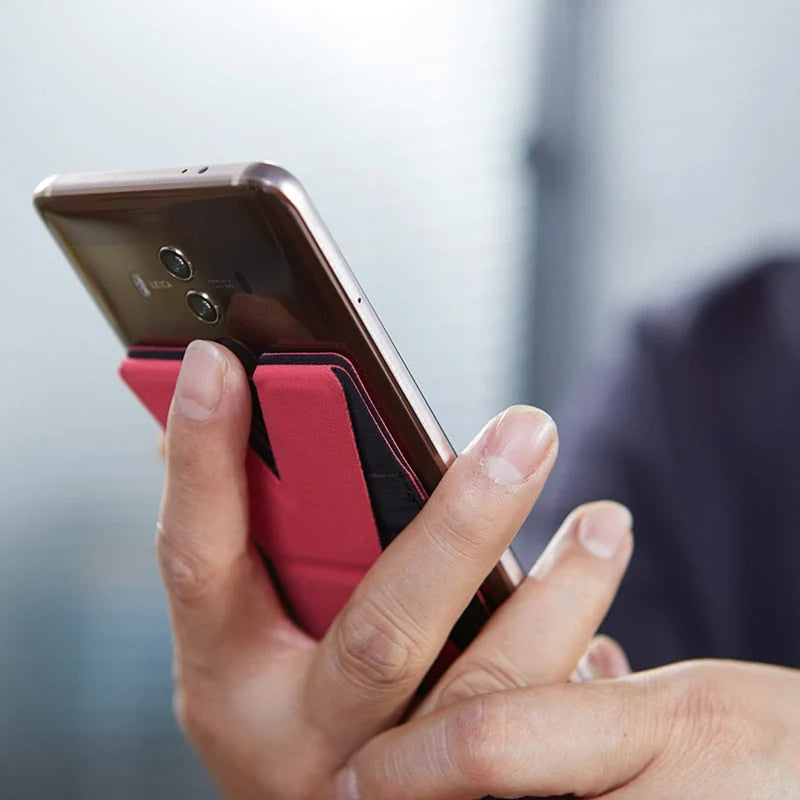 Phone Wallet Stand Magnetic Adhesive Hands-Free Viewing