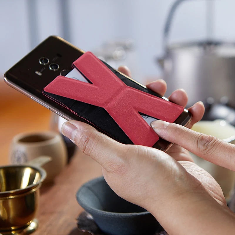 Phone Wallet Stand Magnetic Adhesive Hands-Free Viewing