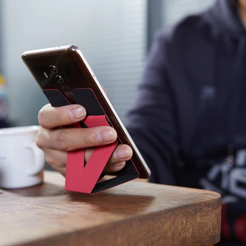 Phone Wallet Stand Magnetic Adhesive Hands-Free Viewing