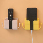 Phone and Remote Organizer Charging Stand with Storage Compartments