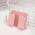 Phone and Remote Organizer Charging Stand with Storage Compartments