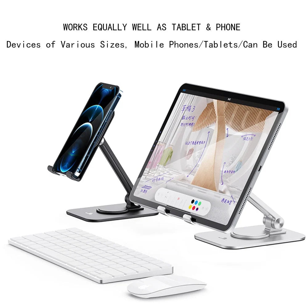 Phone and Tablet Holder Metal Rotating Swivel & Tilt