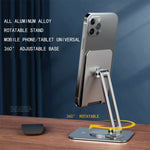 Phone and Tablet Holder Metal Rotating Swivel & Tilt