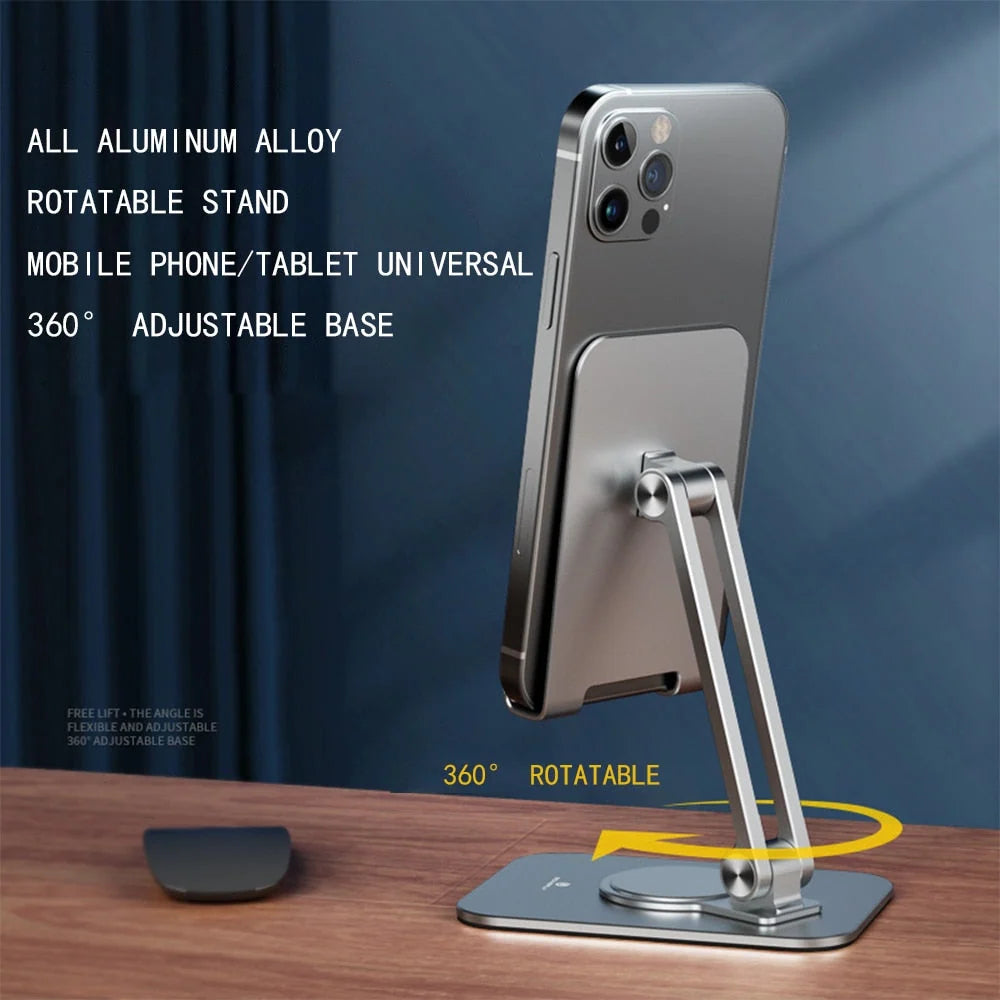 Phone and Tablet Holder Metal Rotating Swivel & Tilt
