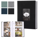Photo Album Linen Cover Writable Acid-Free Pages