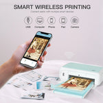 Photo Printer Inkless Wireless Portable 300 DPI With 54 Sheets