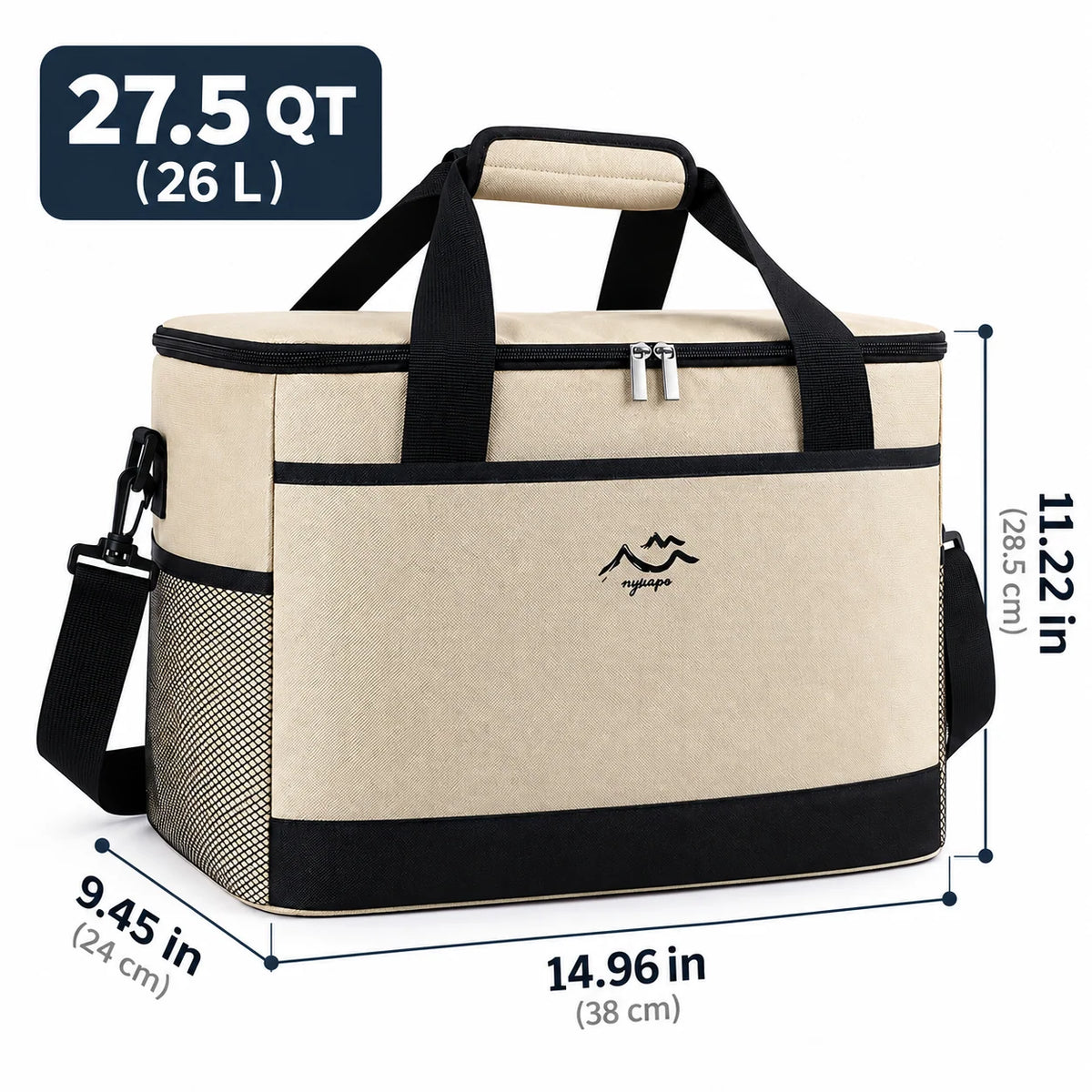 Picnic Cooler Bag Three-Layer Insulation Adjustable Shoulder Strap