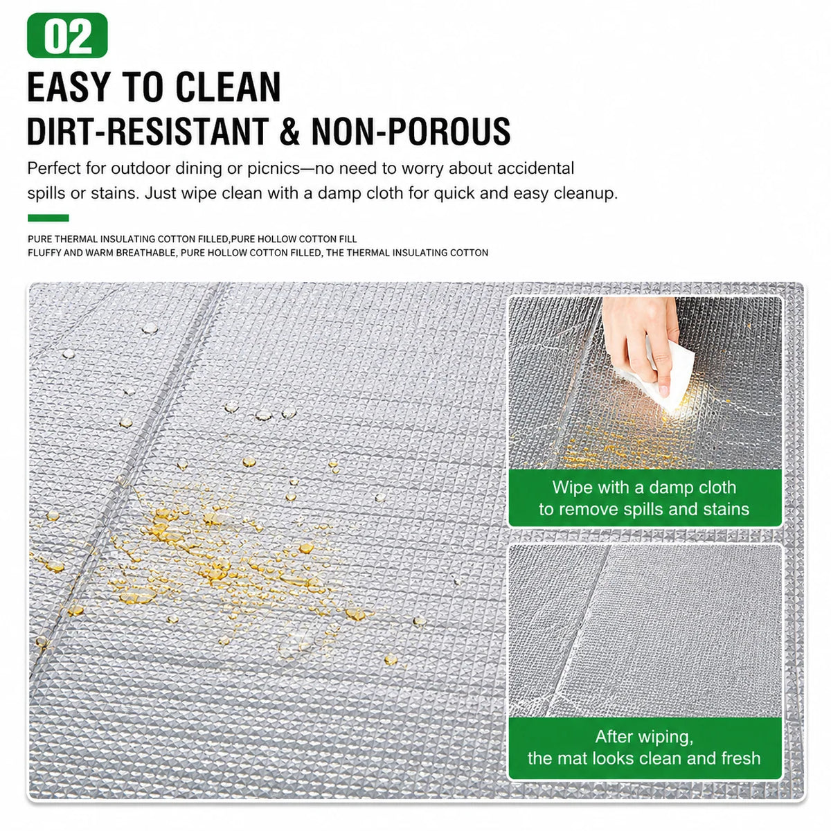 Picnic Mat Moisture-Resistant Cushioned Foldable