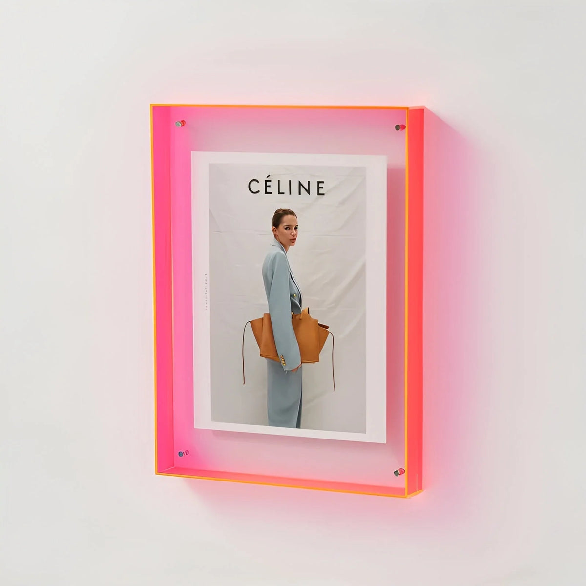 Picture Frame Acrylic Neon Edge Stand Or Hang