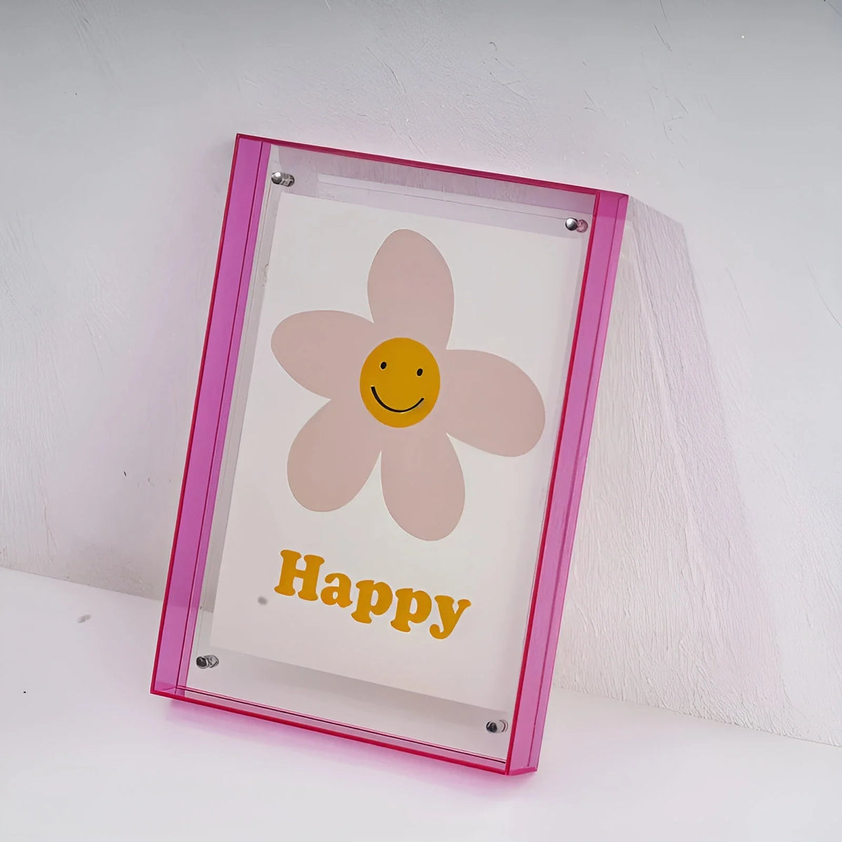 Picture Frame Acrylic Neon Edge Stand Or Hang