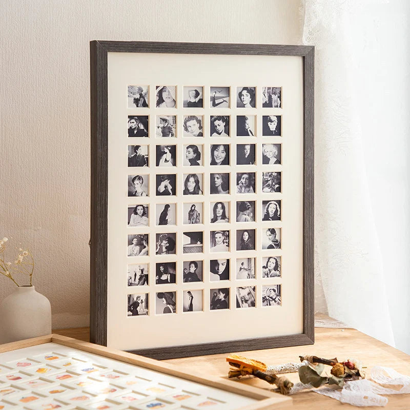 Picture Frame Wood Multi-Photo Collage Wall-Mounted