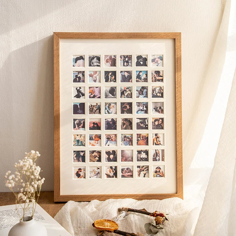 Picture Frame Wood Multi-Photo Collage Wall-Mounted
