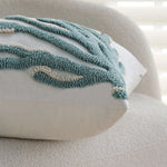 Pillow Cover 18x18 Hand-Tufted Coral Relief