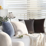 Pillow Cover 18x18in Fine Ribbed Cord Cotton-Poly Blend