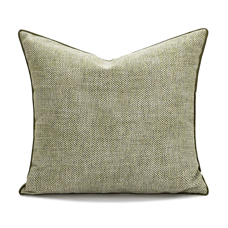 Pillow Cover Abstract Houndstooth Jacquard Cotton-Linen 18x18