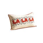 Pillow Cover Chenille Applique Cotton-Blend Hidden Zipper