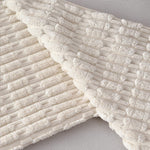 Pillow Cover Chenille Textured Grid Hidden Zipper