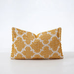Pillow Cover Cotton Blend Crochet Trim Hidden Zipper