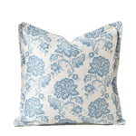Pillow Cover Floral Mandala Print Cotton Blend Concealed Zipper