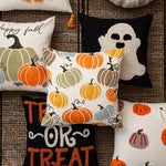 Pillow Cover Hand-Tufted Ghost Hidden Zipper Cotton Blend