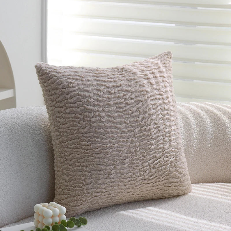 Pillow Cover Jacquard Tree Motif & Velvet Piping