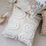 Pillow Cover Jacquard Tree Motif & Velvet Piping