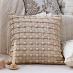 Pillow Cover Jacquard Tree Motif & Velvet Piping