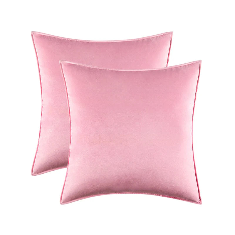 Pillow Cover Low-Pile Velvet Hidden Zipper