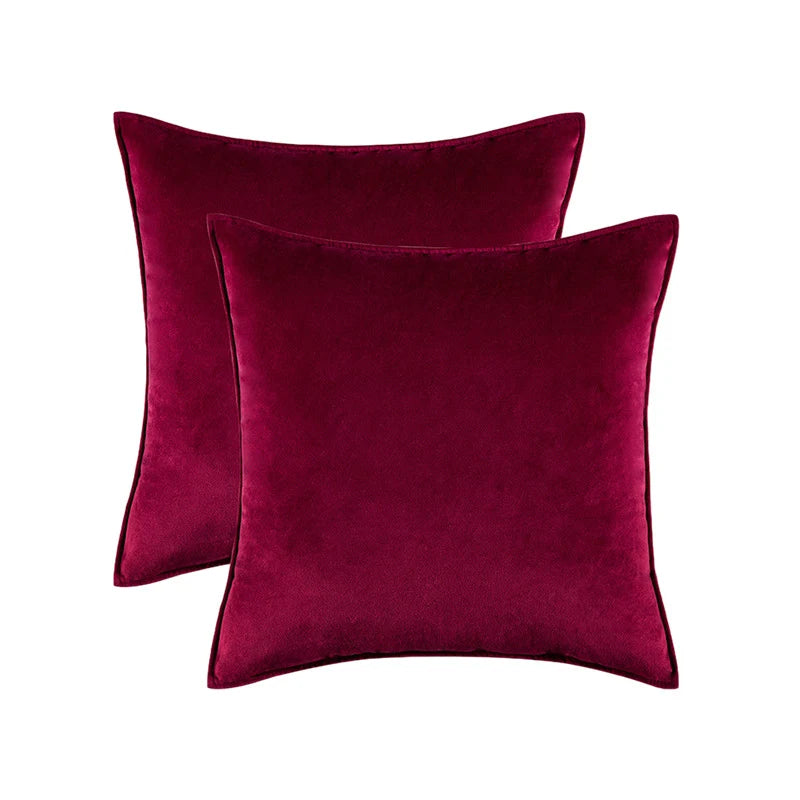 Pillow Cover Low-Pile Velvet Hidden Zipper