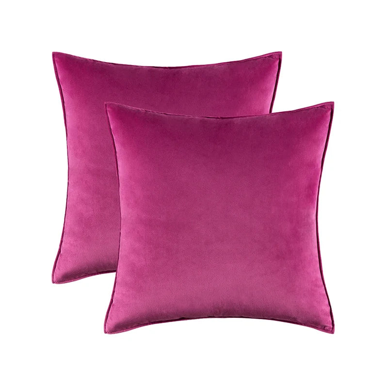 Pillow Cover Low-Pile Velvet Hidden Zipper