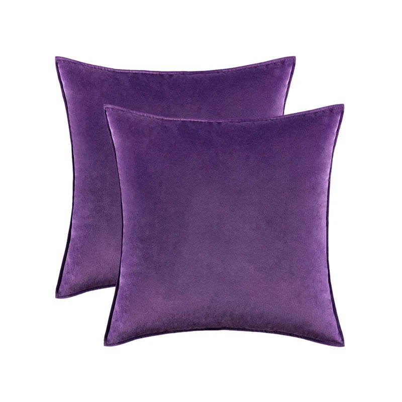 Pillow Cover Low-Pile Velvet Hidden Zipper