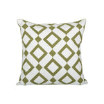 Pillow Cover Monstera Leaf Applique Hand-Finished Hidden Zipper