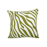 Pillow Cover Monstera Leaf Applique Hand-Finished Hidden Zipper