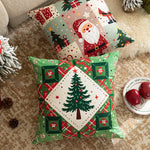 Pillow Cover Patchwork Design Hidden Zipper Machine Washable