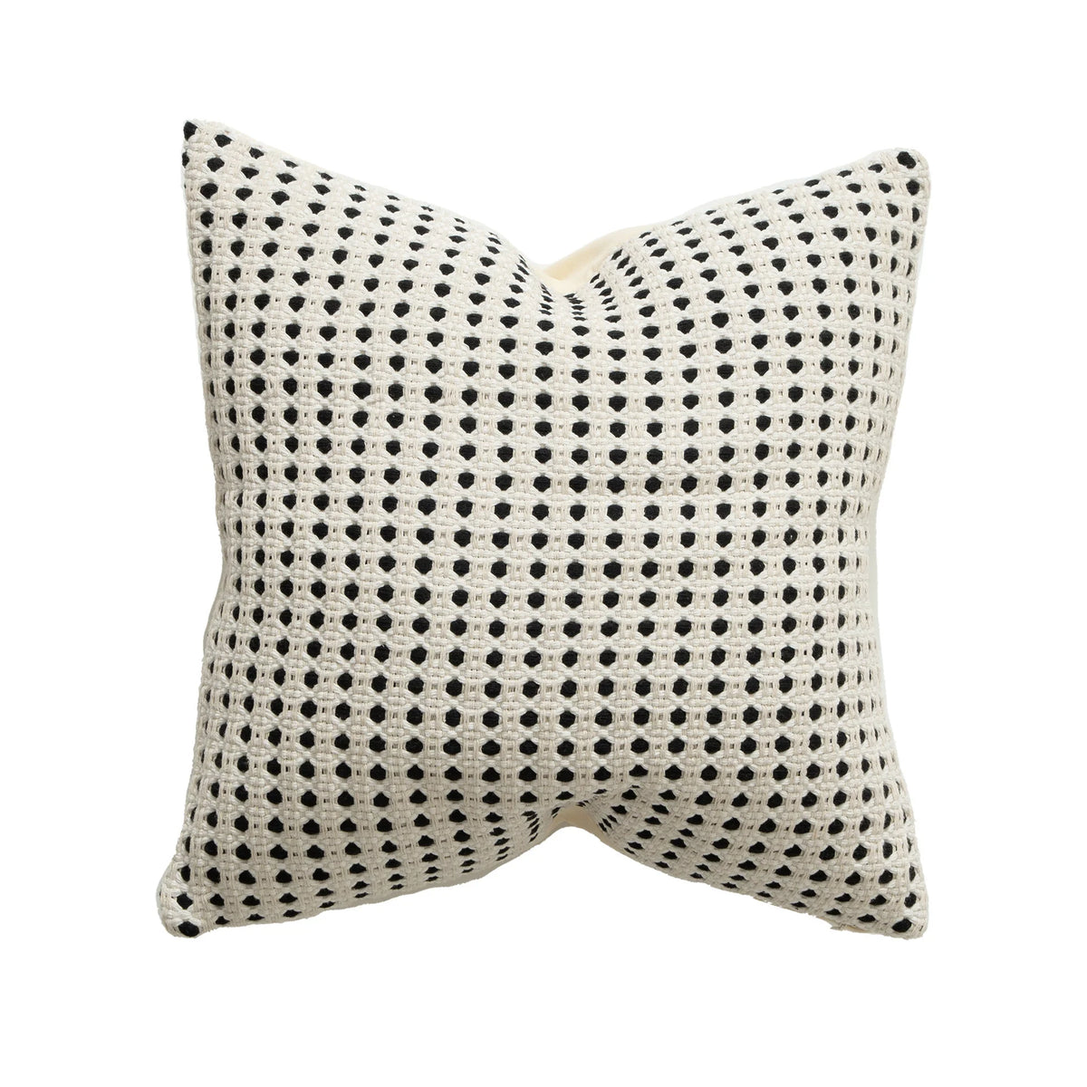 Pillow Cover Point-Tufted Linen-Feel Removable Concealed Zipper