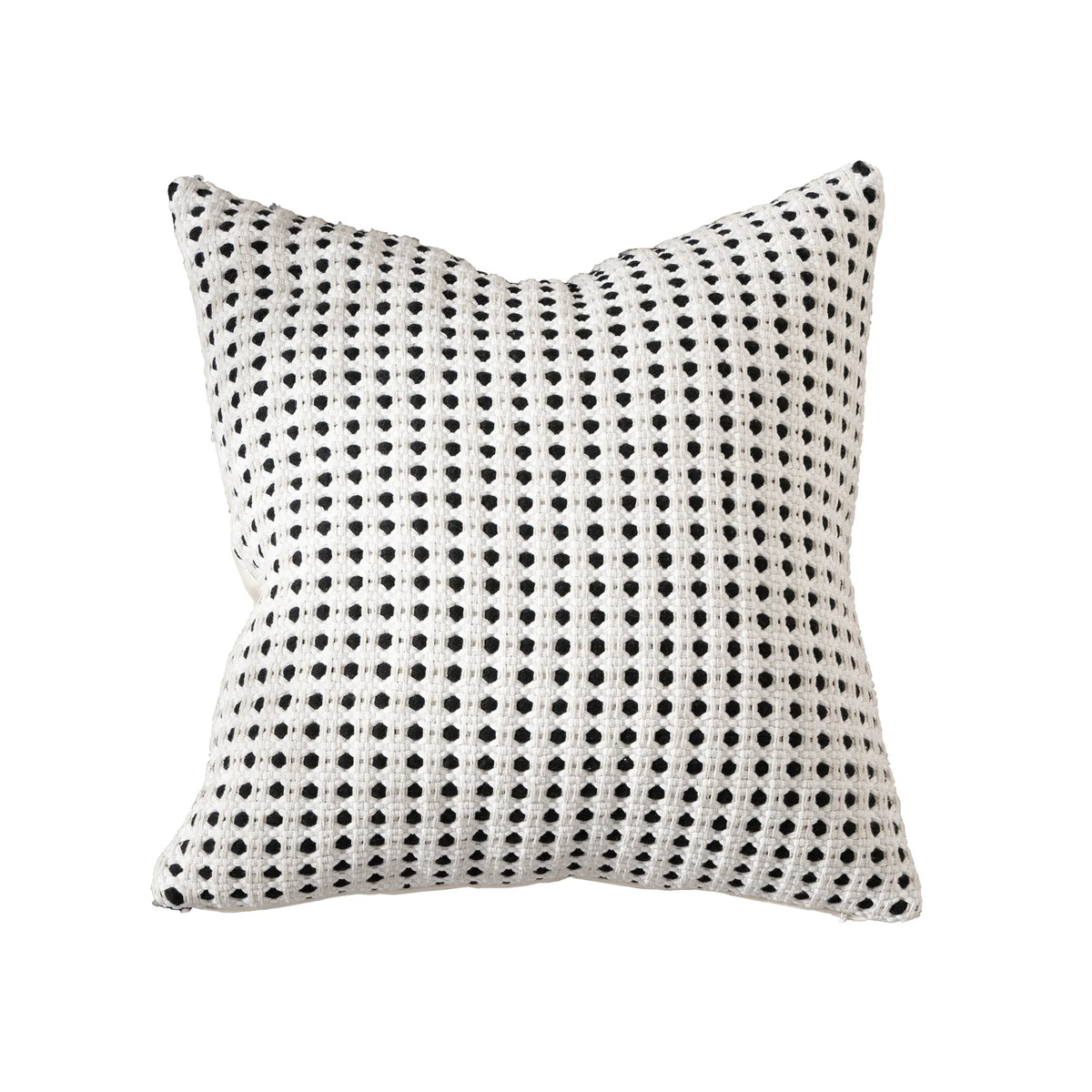 Pillow Cover Point-Tufted Linen-Feel Removable Concealed Zipper