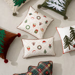 Pillow Cover Quilted Diamond Cotton Piped Edges