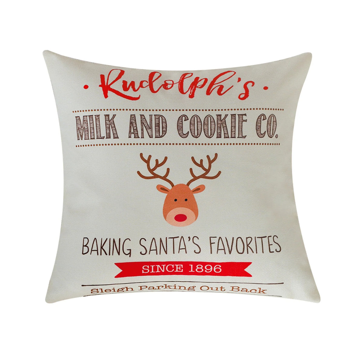 Pillow Cover Retro Rudolph Cotton-Linen 18×18