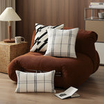 Pillow Cover Reversible Waffle & Check Chenille