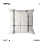 Pillow Cover Reversible Waffle & Check Chenille