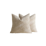 Pillow Cover Set Chenille Raised Pebble Texture Machine-Washable