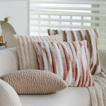 Pillow Cover Sherpa Wavy Plush Concealed Zipper