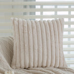 Pillow Cover Sherpa Wavy Plush Concealed Zipper
