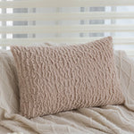Pillow Cover Sherpa Wavy Plush Concealed Zipper